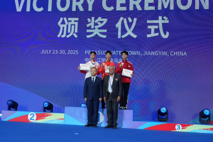 亚洲青少年武术锦标赛传喜讯 我县小将杨博宇夺得首金